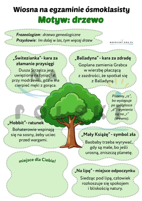 Motyw drzewa w literaturze i języku