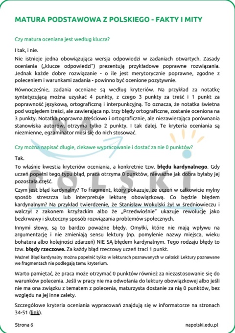 Przewodnik po maturze podstawowej z polskiego w 2026 r. - najważniejsze informacje, opis arkuszy, lista lektur obowiązkowych Przewodnik po maturze podstawowej z polskiego w 2026 r. - najważniejsze informacje, opis arkuszy, lista lektur obowiązkowych