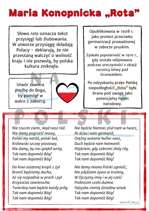 "Rota" Marii Konopnickiej