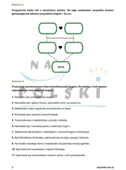 Sprawdzian z mitologii greckiej